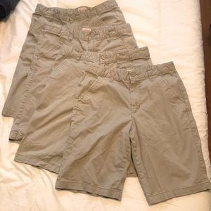 Cat & Jack school uniform khaki shorts, adjustable waist, size 16